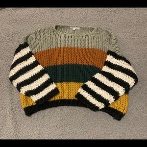 Striped Knit Sweater